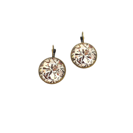 earrings bronze diamont1